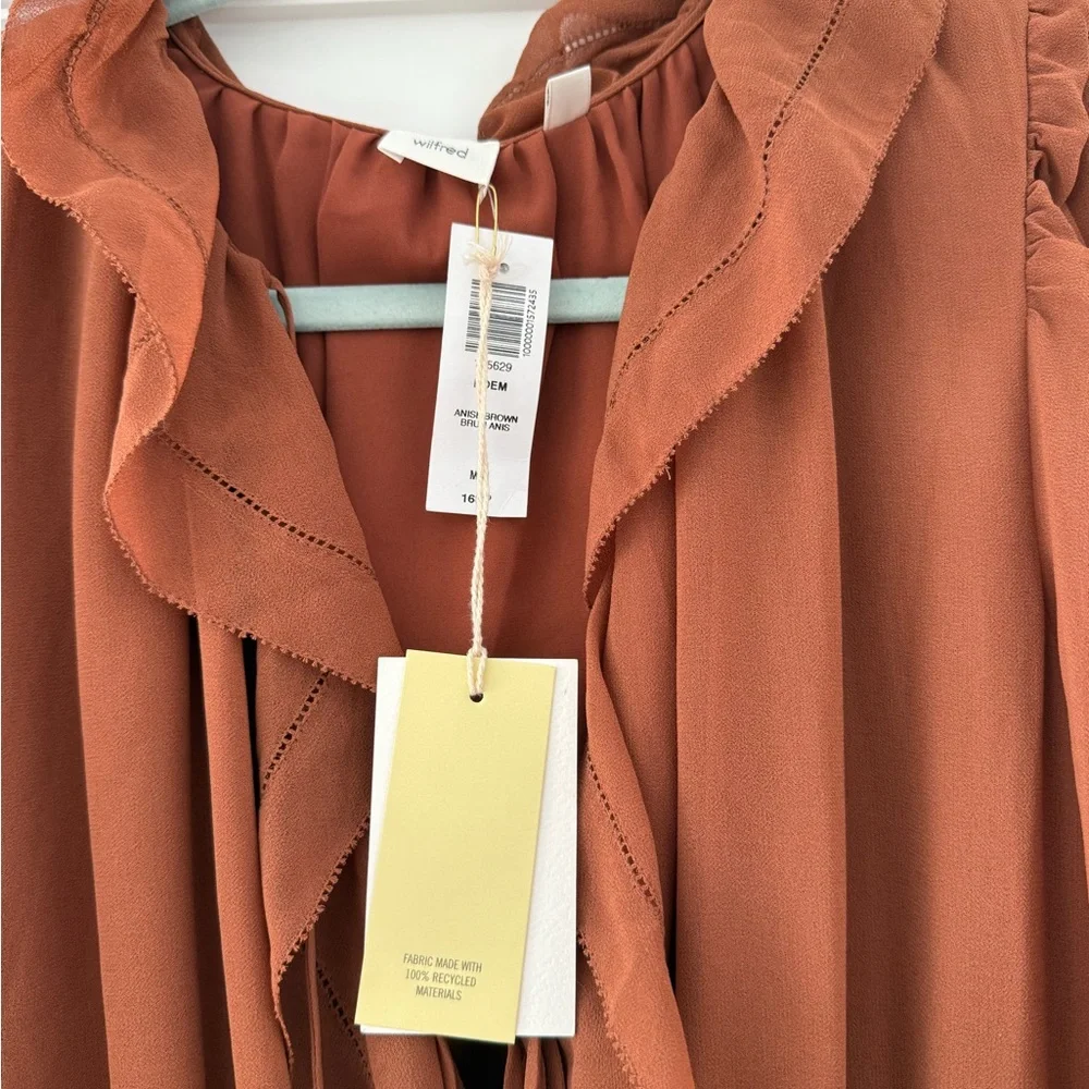 Wilfred Rust Ruffle Dress - Picture 2 of 3